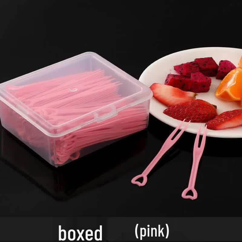 QW Disposable Food-Grade Plastic Fruit Forks