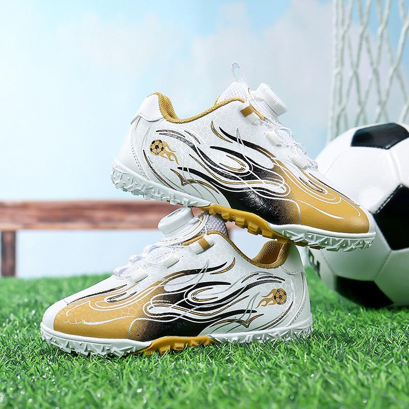 Barn Fotballstøvler Torv Barn Klosser Gresstrening Fotballsko Gutter Jenter Profesjonelle innendørs fotballsko Sklisikker utendørs Futsal Fotballsko