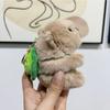 Keychain Capybara Plush With Chicken Hat Adorable Soft Bag Charm Toy