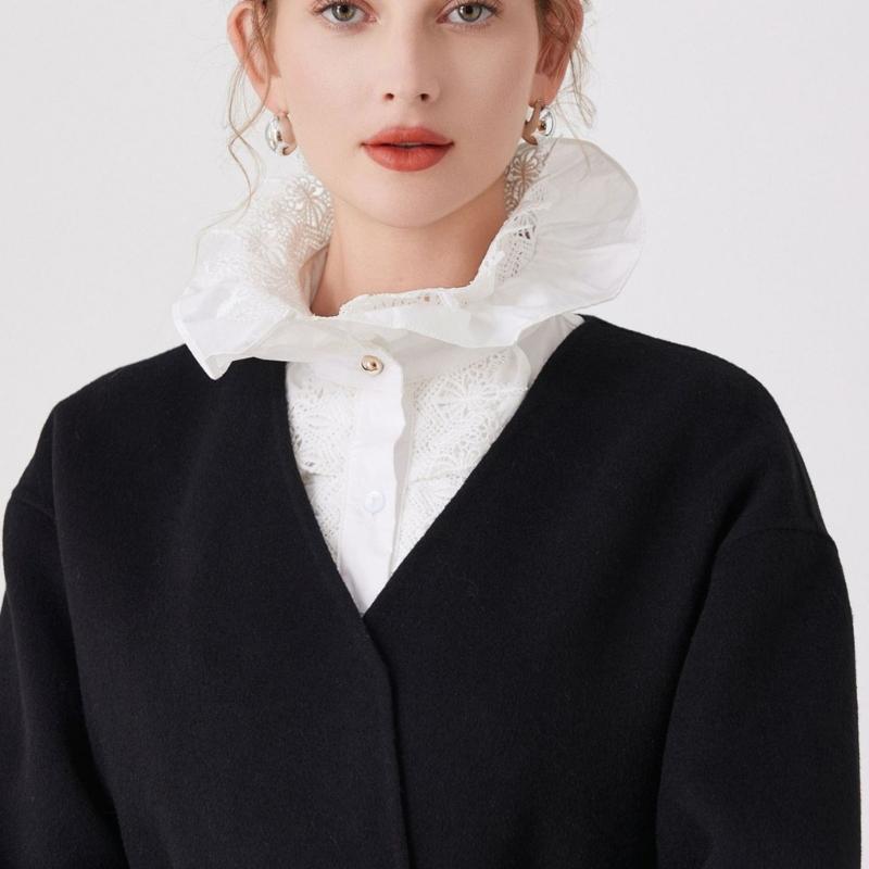 Victorian Layered Detachable Collar Elegant Neckpiece Decorative Stand Collar For Women Formal Event Costume Accessory