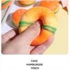 Quetschiger Hamburger Stressball Autismus Sensorisches Spielzeug Stress Angst Linderung Fidget Spielzeug Kneten Dekompression Spielzeug