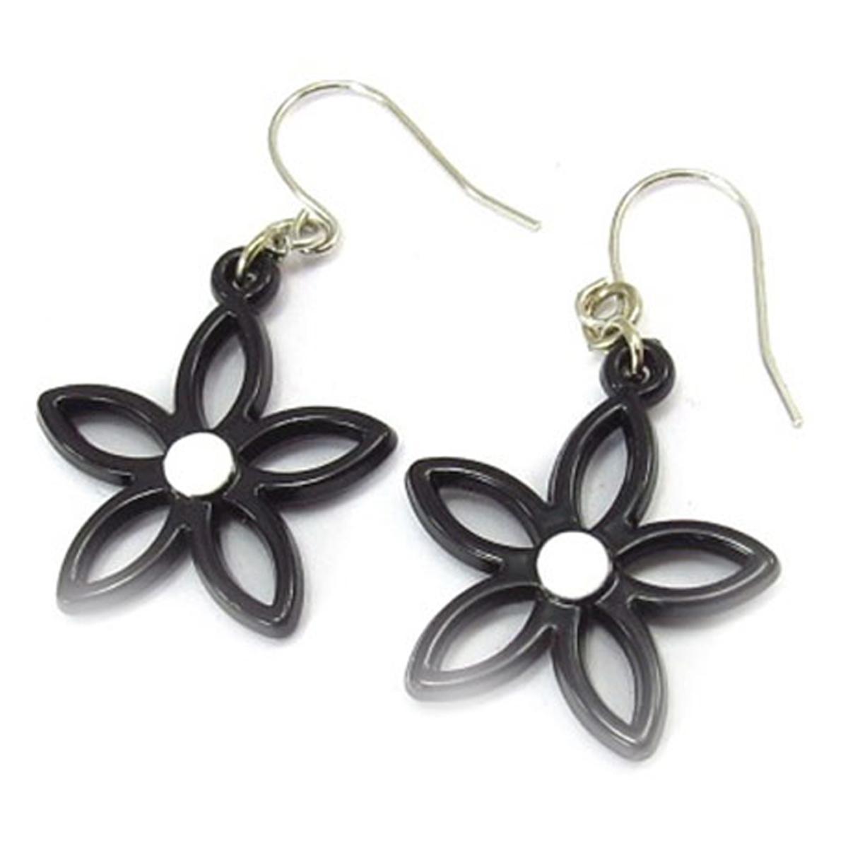 

Les Trésors De Lily [R7765] - Boucles d oreilles Flora rouge - 25 mm