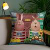 Anime U-Usavich Cushion Cover Soft Short Plush Double-Sided Printing Home Decor Machine Washable Pillow Case Gift