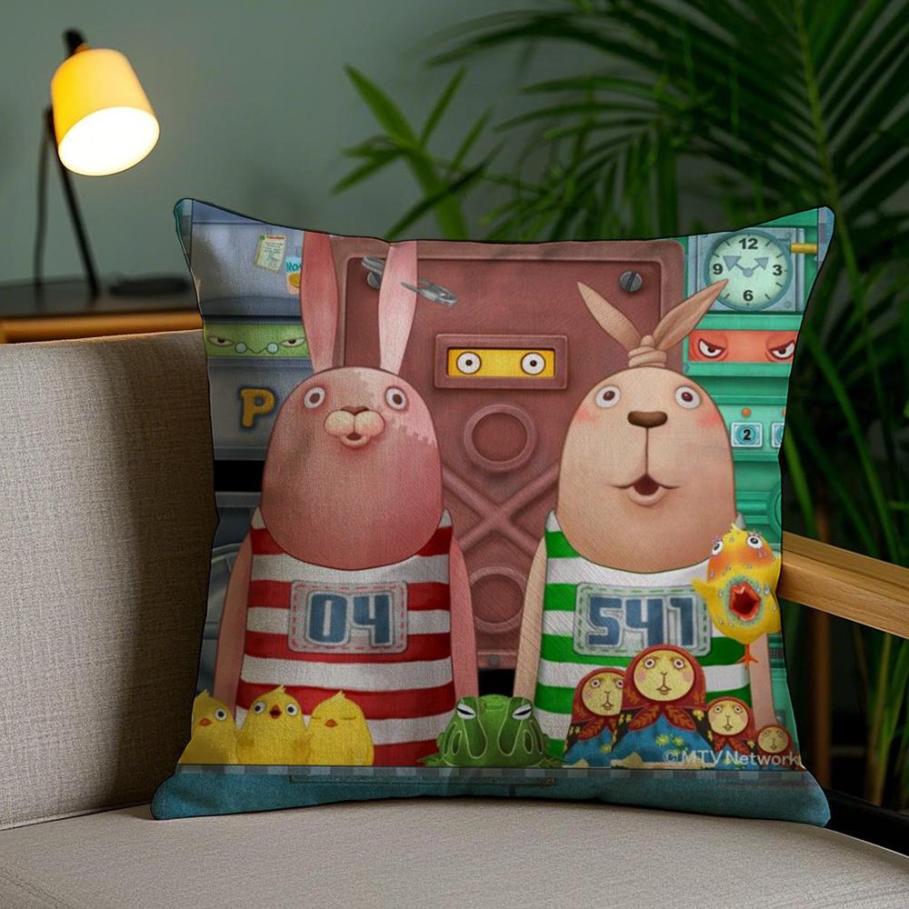 Anime U-Usavich Cushion Cover Soft Short Plush Double-Sided Printing Home Decor Machine Washable Pillow Case Gift