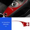 Real Soft Carbon Fiber for Toyota Prius 2010 2011 Accessories Interior Trim LHD RHD Car Center Water Cup Holder Cover Sticker