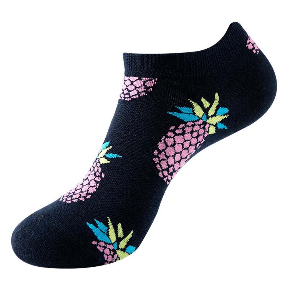 Fashion Funny Men's Hip Hop Harajuku Cartoon Cotton  Fruit Animal Beer Food Happy Casual Business Short Socks Gift Dropship