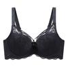 European and American Exquisite Lace Cross-strap Large Size Bra Breathable Side Breast U-shaped Beautiful Back Underwear