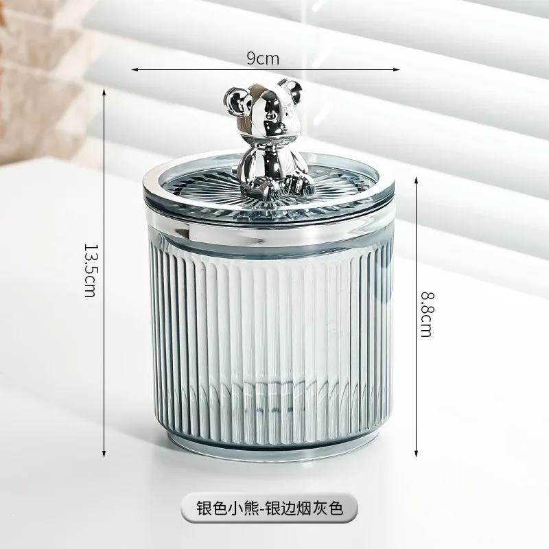 Роскошный медведь органайзер для ватных дисков коробка для хранения в ванной ватные палочки зубочистки косметика ювелирные изделия контейнер для макияжа коробка дропшиппинг 2398₽