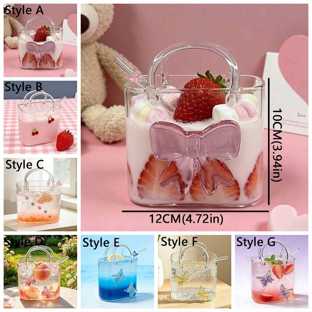 with Straw Creative Cocktail Glasses Novelty Beer Drinking Mug Fruit Wine Glass Home Use