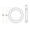 uxcell O-Ring Nitrile Rubber Metric Sealing Gasket 10mm Outer Diameter 4mm Inner Diameter 3mm Width 10pcs