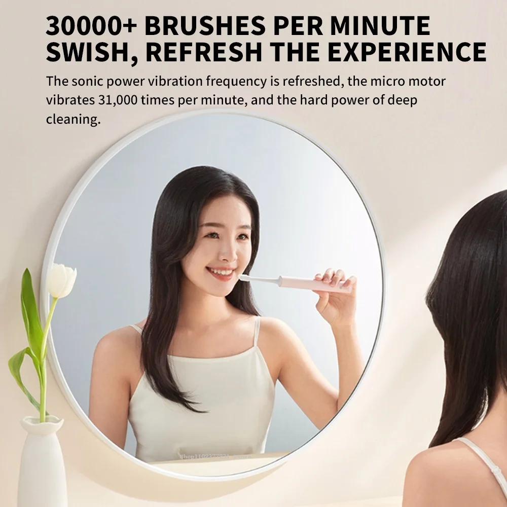 Xiaomi Mijia Sonic Electric Toothbrush T200 Type-C Charging IPX7 Water Proof Antibacterial Bristles Xiaomi Toothbrush