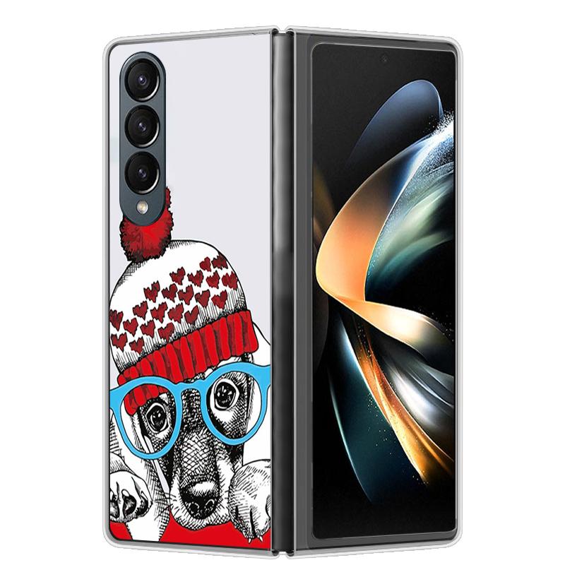 For Samsung Z Fold 4 Case ZFold 5 4 5G Hard Transparent Phone Cover For Samsung Galaxy Z Fold4 Fold5 Shockproof Bumper Fundas