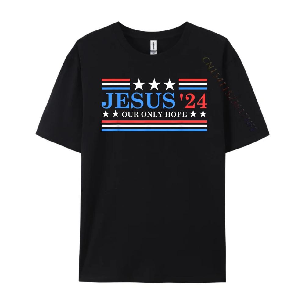 Jesus Christ 2025 President USA Election Political Parody Shirts Graphic Tee Harajuku Camisetas Hombre Happy New Years