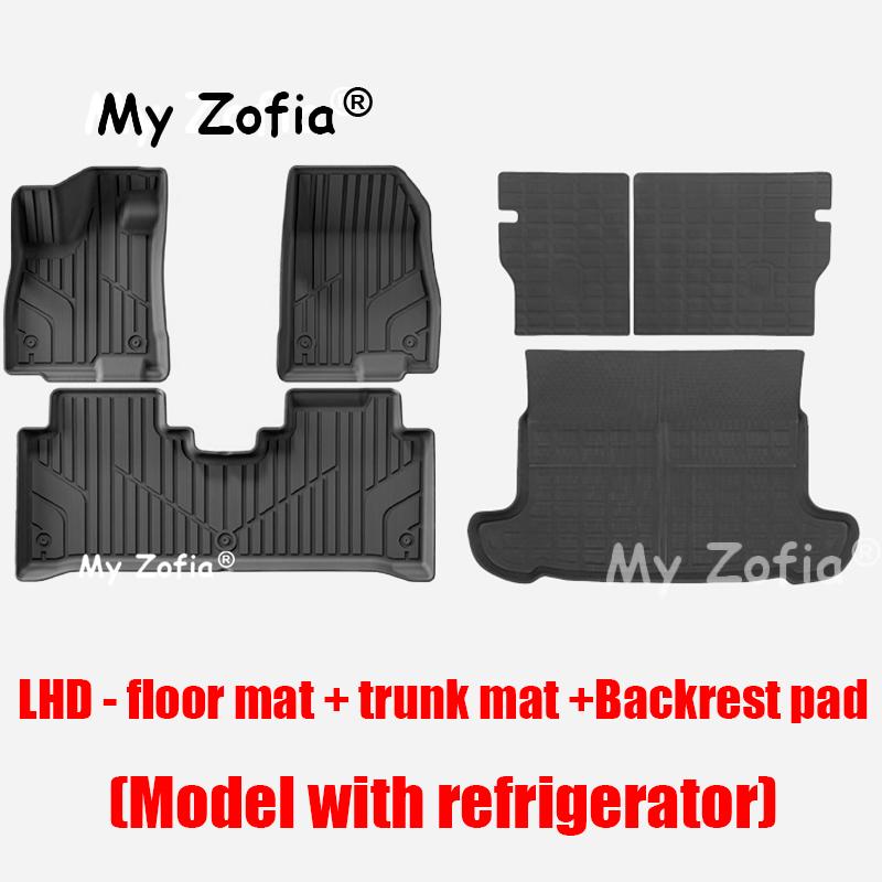 For GAC AION V 2024 2025 Car TPE Floor Mats Cargo Liners All Weather Floor Liners Trunk Mat TPE Heavy Duty Waterproof Pad