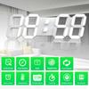 3D Modern Digital LED Wall Clock 24 Hour / 12 Hour Display Timer Alarm Home USB