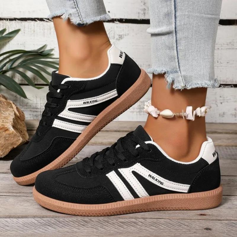 

Модные весенние женские кроссовки 2025 Новые роскошные лоферы на плоской подошве Удобные слипоны Мягкие женские кроссовки Легкая уличная обувь для женщин 36 чёрный