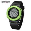 SANDA New 6383 Multifunctional Color Light Watch for High School Students' Sports Men's and Women's Electronic Watches