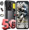 OUKITEL WP300 5G Mobilní telefon 36GB+512GB 16000mAh 108MP Android 15 Chytrý telefon