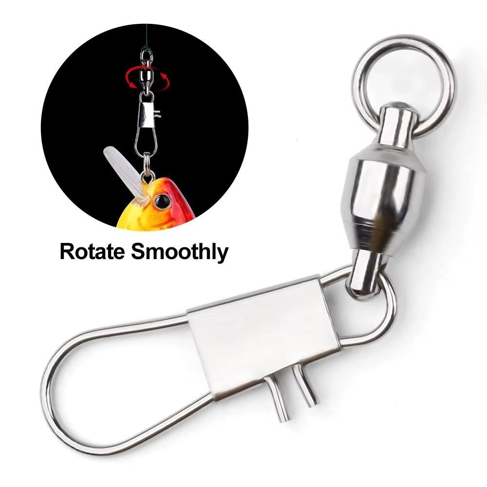 Ball Bearing Fish Snap Swivels Rolling Swivel Fishing Connector Fishing Swivels  Fishhook