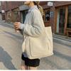 Women's Large Corduroy Tote - Summer 2026 Casual Bucket Shoulder Bag