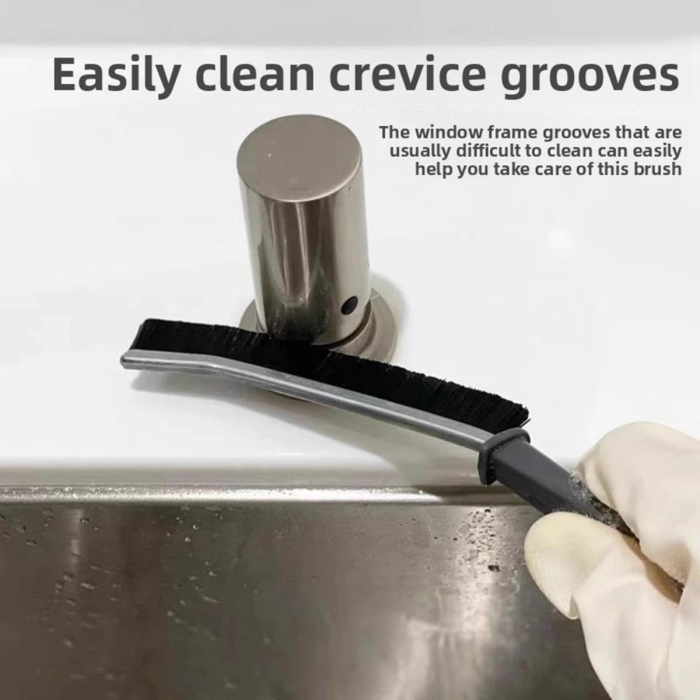 Home Cleaning Brushes Grooved Window Cleaning Tool Kitchen Gadgets Bathroom and Kitchen Tile Seam Brush Useful Things for Home