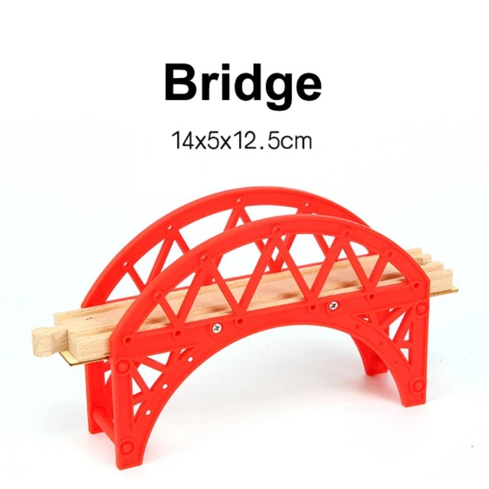 Wooden Train Track Racing Railway Toys All Kinds Wooden Track Accessories Fit for Biro Wood Tracks Toys for Children Gift