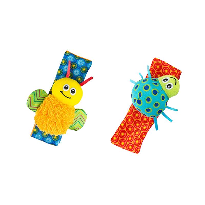 Pädagogisches Baby-Rassel-Armband & Socken-Set für Neugeborene (0-1 Jahr)