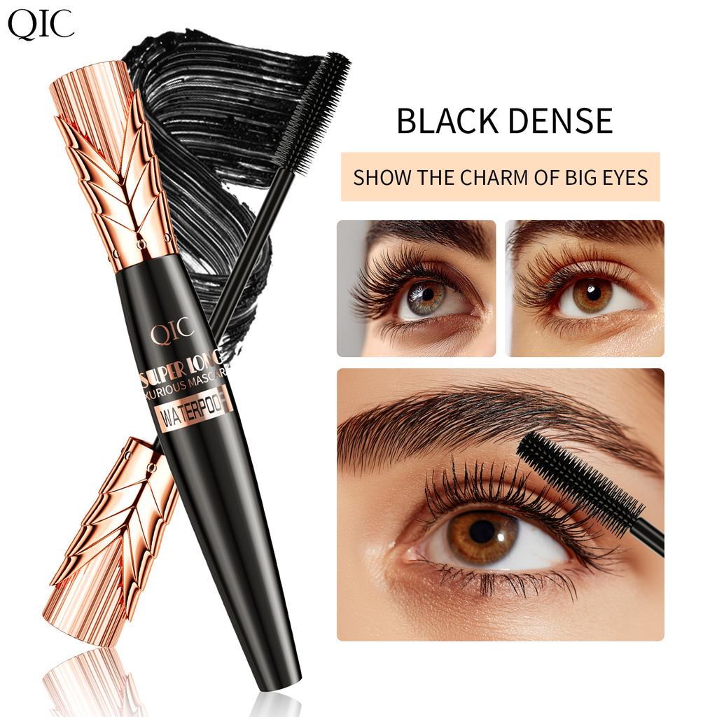 Waterproof 4D Mascara Thick Long Smudge-proof Plump Encrypted Long-lasting Curling Large Eye Makeup Makeup Tools