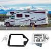 Polished Stainless Steel Toolbox Lock T Handle Latch Foldable Trailer Door Latch for Truck RV Camper