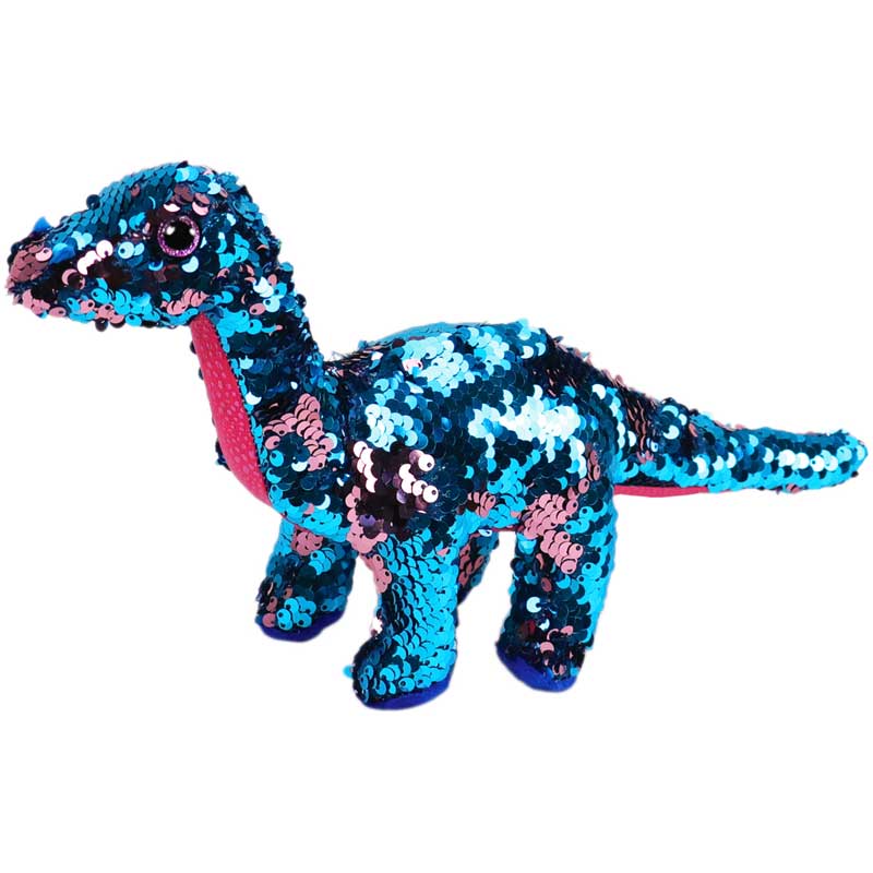 15cm Ty Beanie Animal Plush Doll Color Dinosaur Sequins Dinosaur Series Smooth Soft Plush Toy Birthday Christmas Gift
