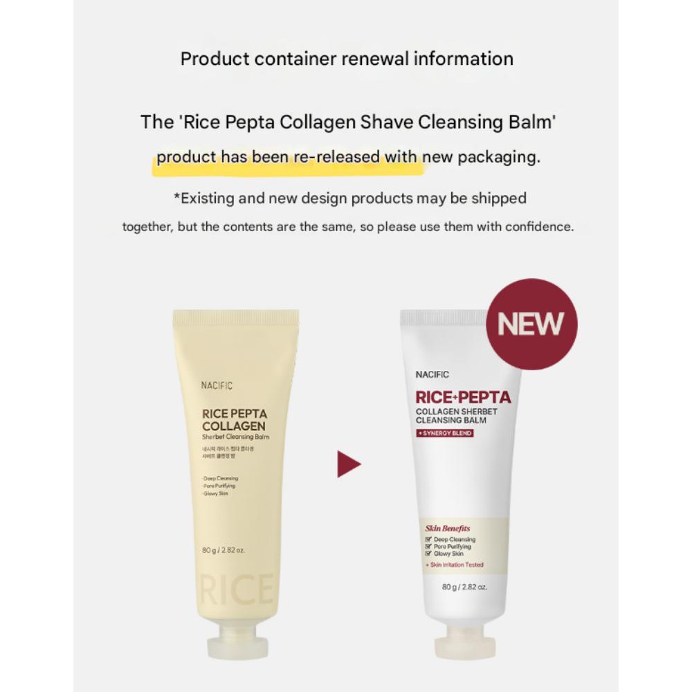 NACIFIC Rice Pepta Collagen Sorbet Cleansing Balm (80g)