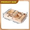 Wooden Nail Art Storage Box Display Organizer Accessories Professional Lightweight Salon Portable