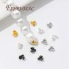 10-20 Pcs/Lot Crimp Beads 18K Gold Plated End Crimps For Jewelry Making DIY Bracelets Accessories,Bead Tip Connectors Findings