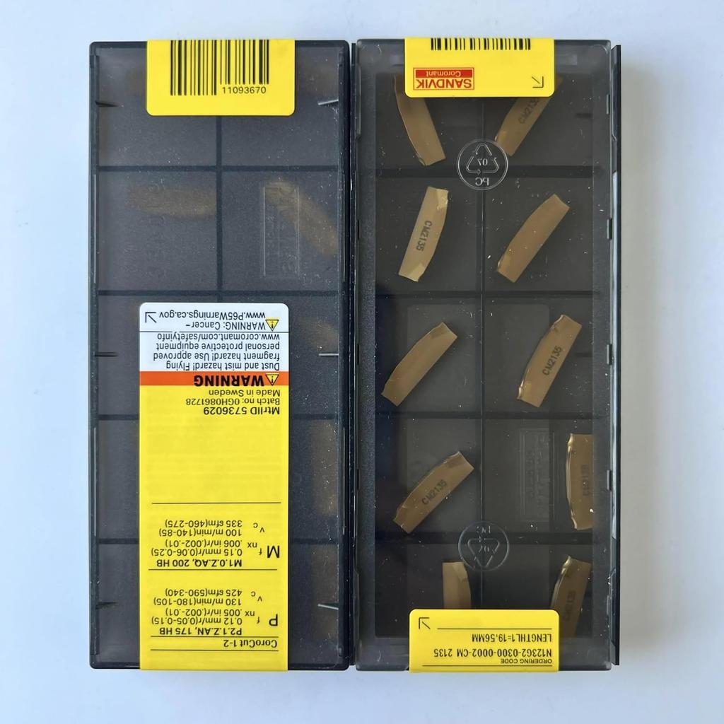 Original Sandvik / N123G2-0300-0002-CM 2135 CNC lathe carbide blade 10 PCS
