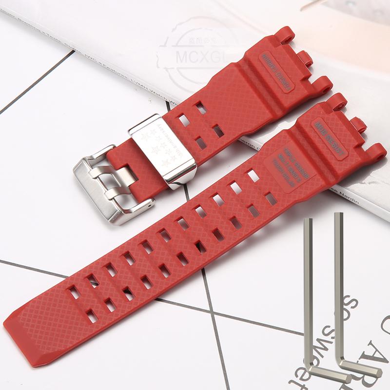 Resin Strap Suitable For Casio GWG-2000 GWG-2040 Men's TPU Sports Waterproof Watch Accessories Wristband Bracelet