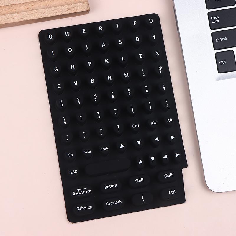 New 70/21pcs Raised Adhesive Keyboard Stickers For Long Nail Art Keyboard Bubbles Self-for Long Nails Silicone Typing Keycaps