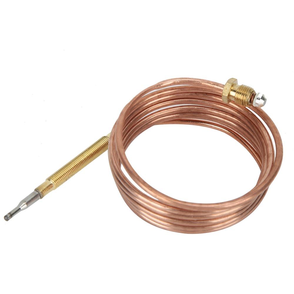 Brass Thermocouple Kit Coiled Lead Temperature Sensor Probe Safety Control Pilot Sensor  BBQ Grill