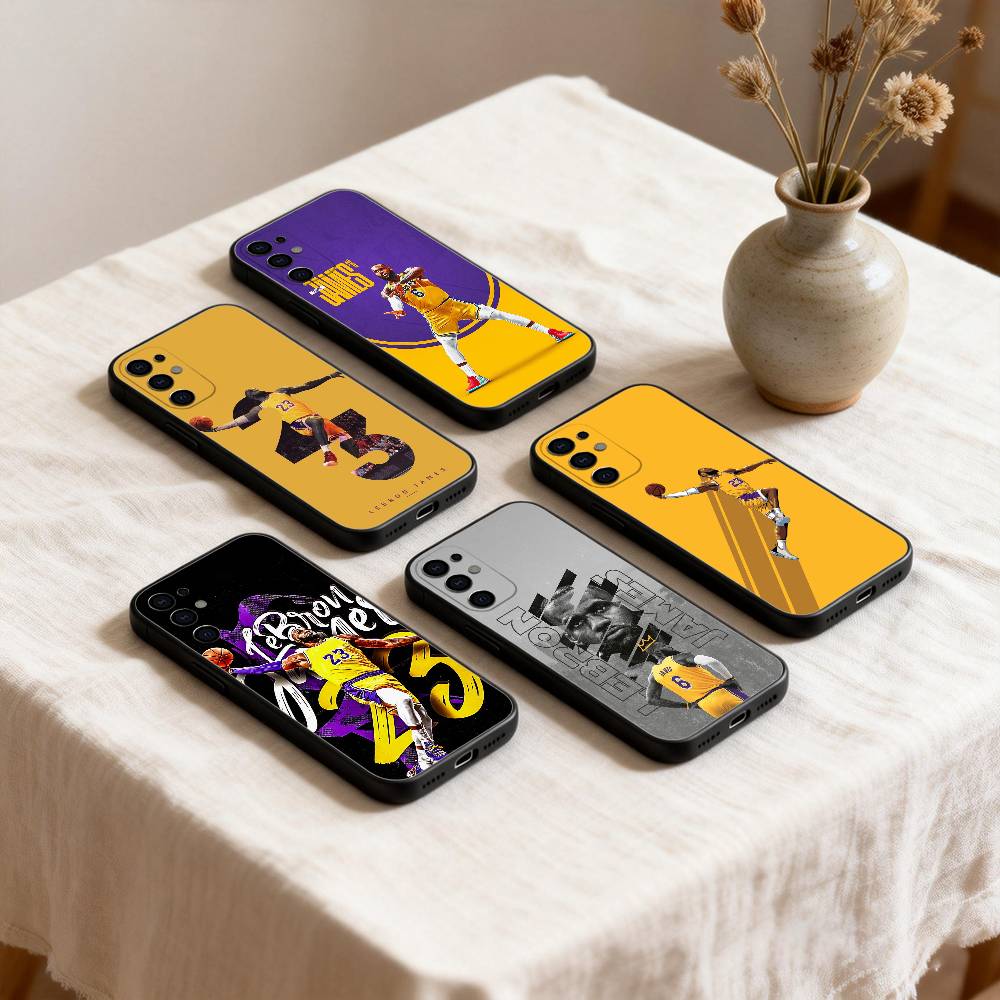Basketball L-Lebron James 23 phone Case For Samsung S26,25,24,21,22,23,30,20,Ultra,Plus,Fe,Lite Black Soft Cover