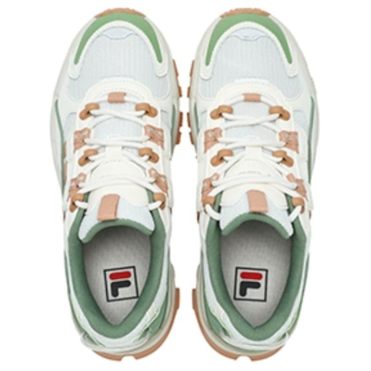 Fila Trek Mesh Fabric Synthetic Leather Rubber Comfortable Versatile Retro Sports Wear Resistant Breathable Low Top Dad Shoes F12W422115FBG