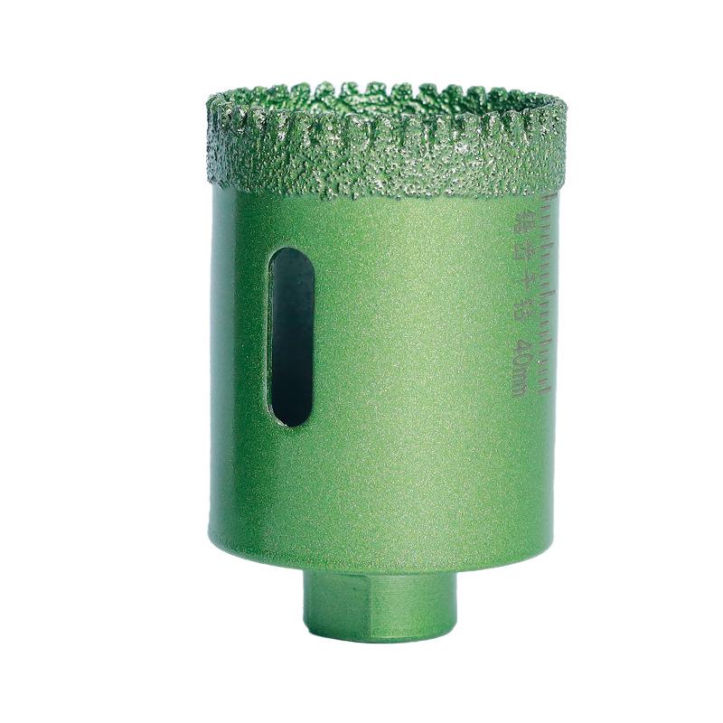 Brazed Toothed Hole Saw for Tile, Marble, Stone - Angle Grinder Dry Drill Bit
