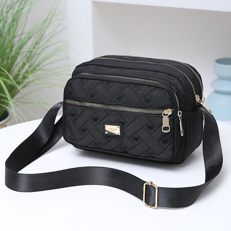 Multi Layer Crossbody Bag for Women Women's Bag Oxford Cloth Shoulder Bag Mom Canvas Bag Casual Small Bag