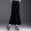 Sequined Velvet Fishtail Midi Skirt - 2026 Spring Fashion