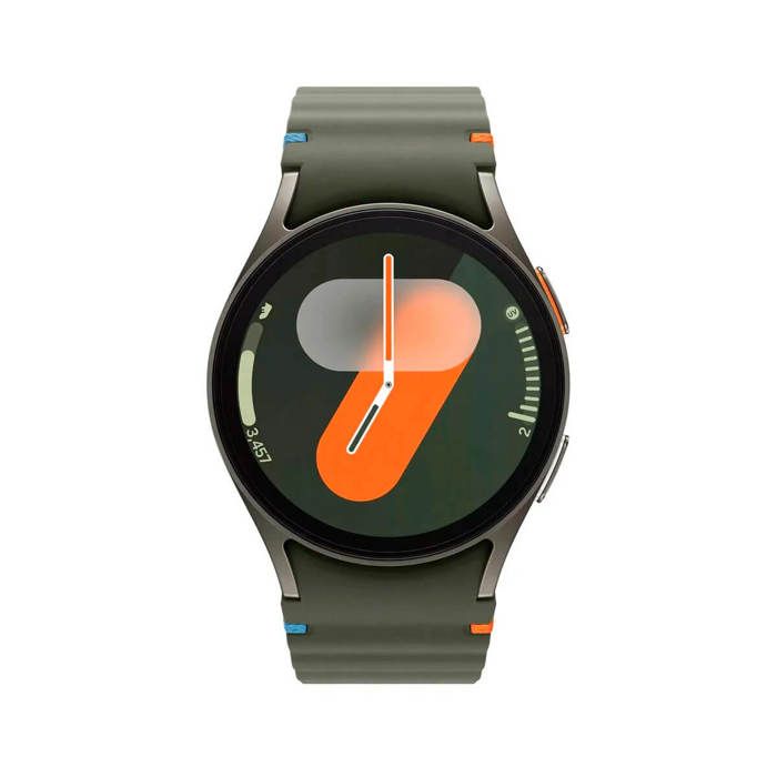 Montre intelligente avec cadran rond de 44 mm Samsung Galaxy Watch7 en vert avec écran tactile de 1,47", connectivité, WiFi 5, NFC