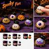 5 Pack Halloween Stress Bun Toy Set for Party Favors and Decorations