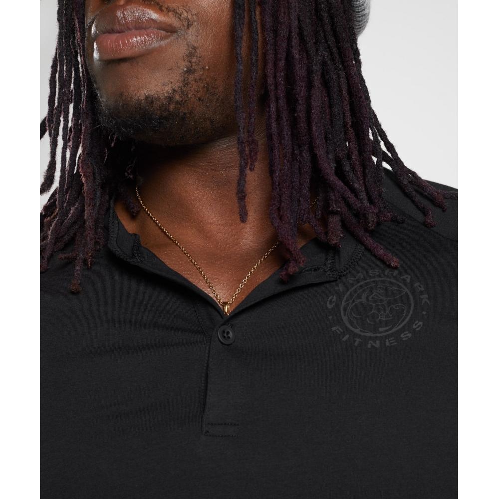 Gymshark Legacy Henley Black A5a3c Bb2j