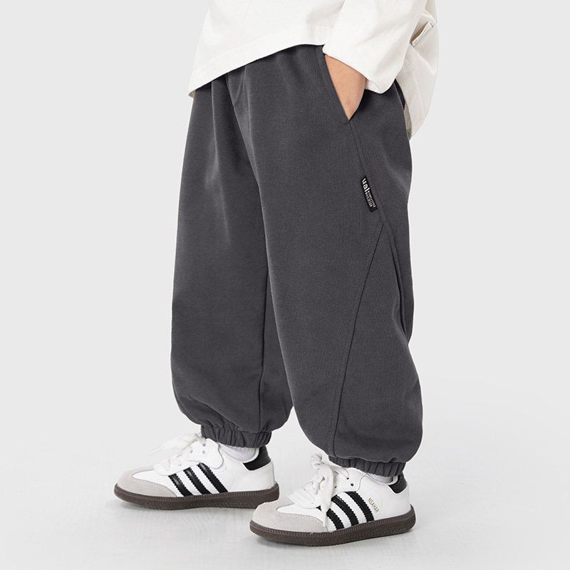 Boys  Sports Pants for Spring and Autumn, Children s Sweatpants, New 2026 Model, Boys  Clothing for Spring and Autumn Carbon Gray 120cm