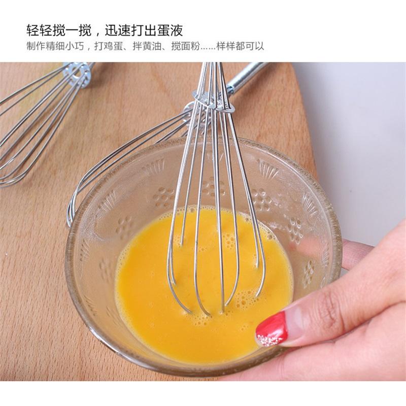 Stainless Steel Manual Egg Whisk, Kitchen Baking Cream Egg Beater Mixing Stirring Tool
