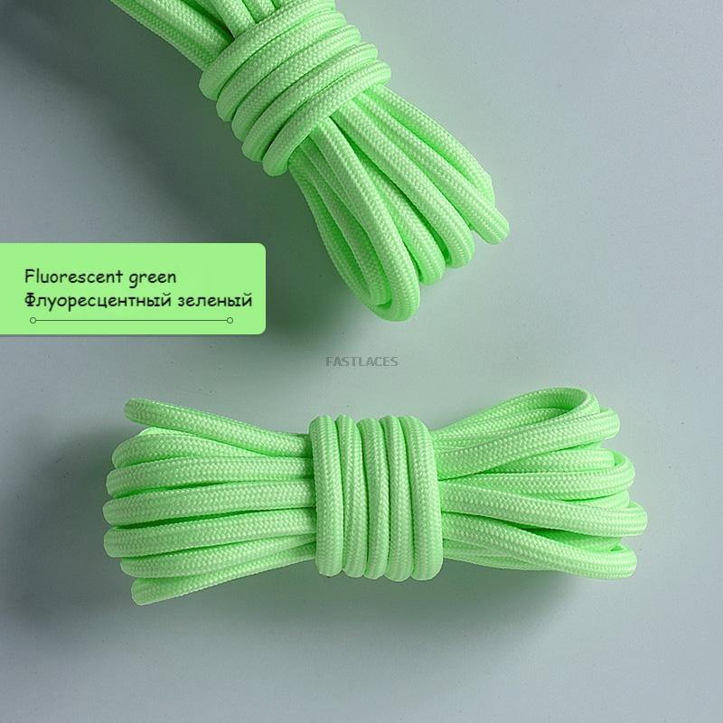1pair Round Shoelaces Polyester Solid Classic For Yezy Sports Boot Bold Shoeslace Sneaker Shoe Laces Shoes Strings