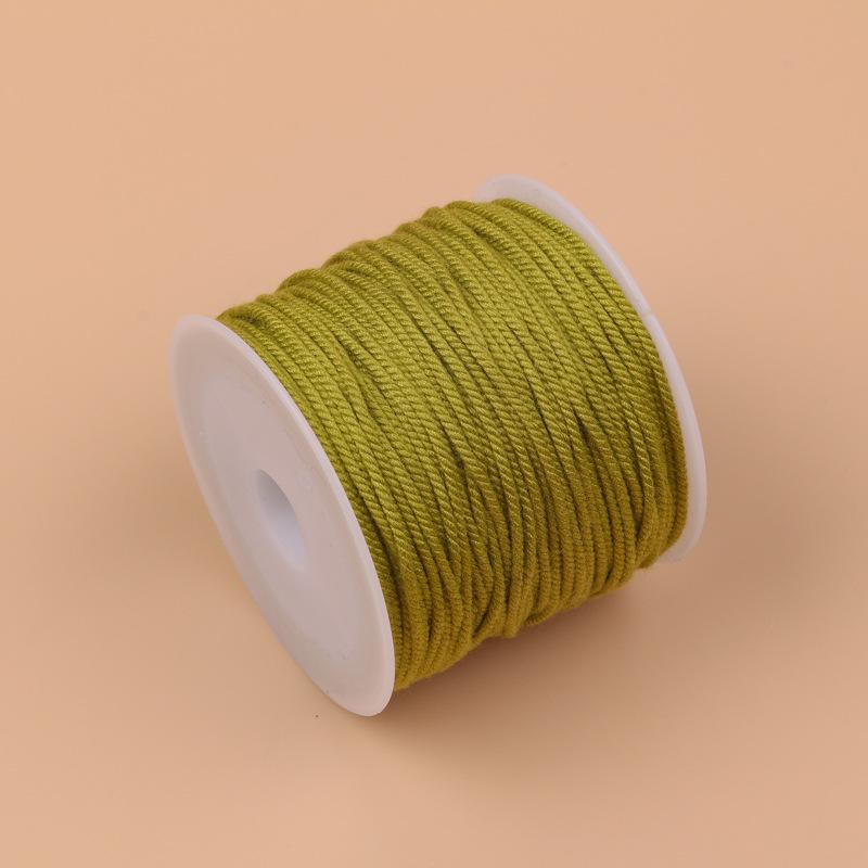 20m Multicolor Tie-Dyed Cotton Thread for DIY Moon Bodhi Bracelet