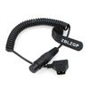 ZBLZGP D-Tap Male To XLR 4-Pin Female Power Cable (Straight, Coiled) for Blackmagic URSA Mini Pro 4.6K Camera LVM-170A, TVlogic Monitor ROLAND EDIROL